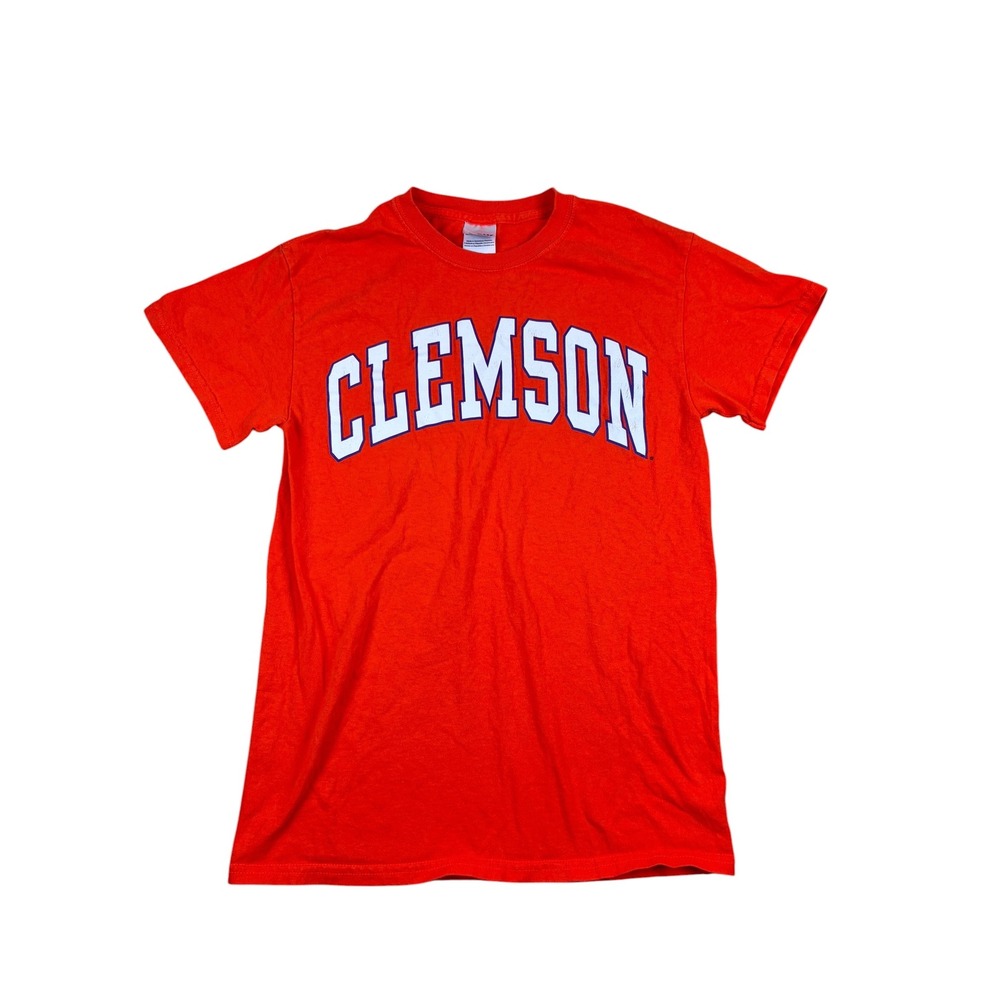 Clemson Tigers Graphic T-Shirt Mens Small Orange NCAA Tee